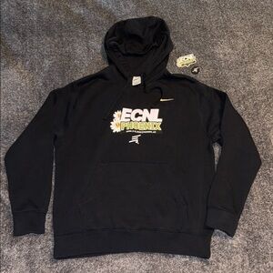 Nike Black ECNL Sweatshirt Hoodie Bonus: sticker & croc charm